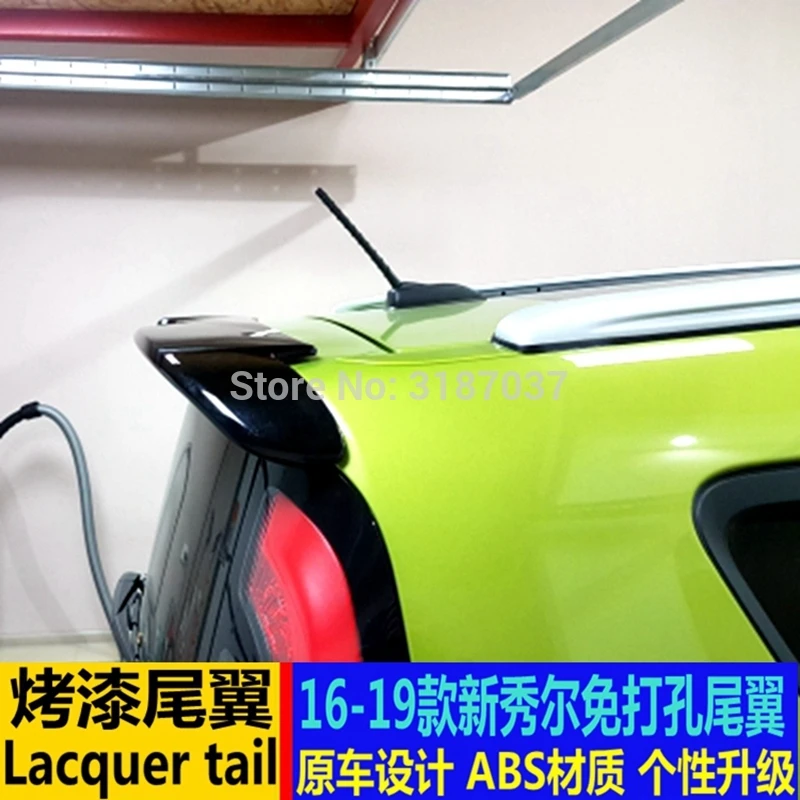 Аксессуары для Kia Soul спойлер 2010 2018 АБС пластик Неокрашенный задний на крыло крышу