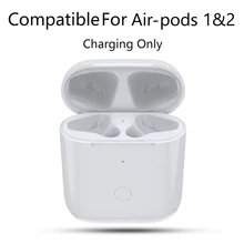 

Replacement Wireless Charging Box with LED Indicator Light for Airpods 1/2 Bluetooth-Compatible Earphone 450mAh Charger Case