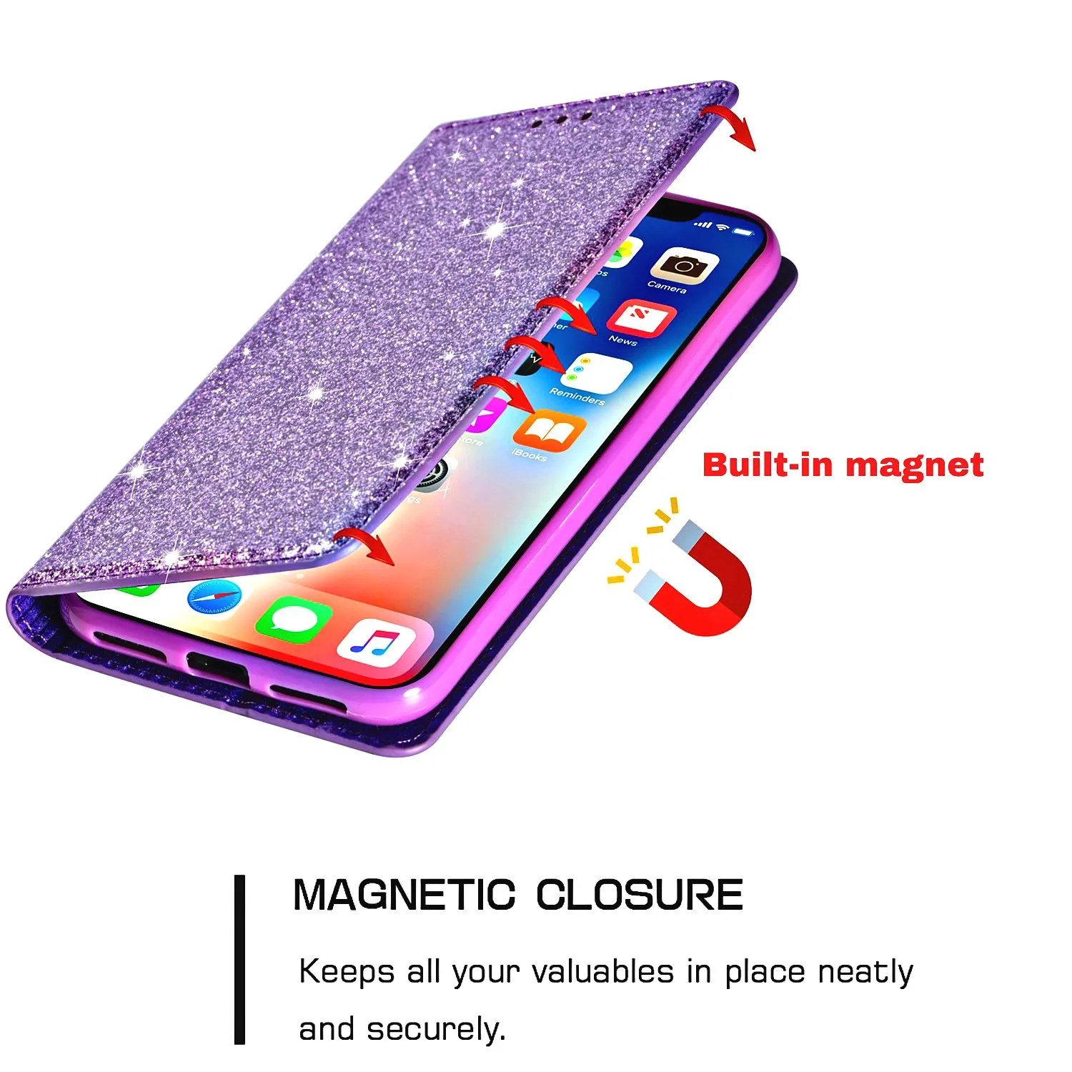 silicone cover with s pen Flip Leather Case For Samsung A52 A72 A33 A42 5G Glitter Magnetic A32 A22 A51 A71 A12 A21S A41 A10 A30 A50 A70 Wallet Stand Etui cute phone cases for samsung 