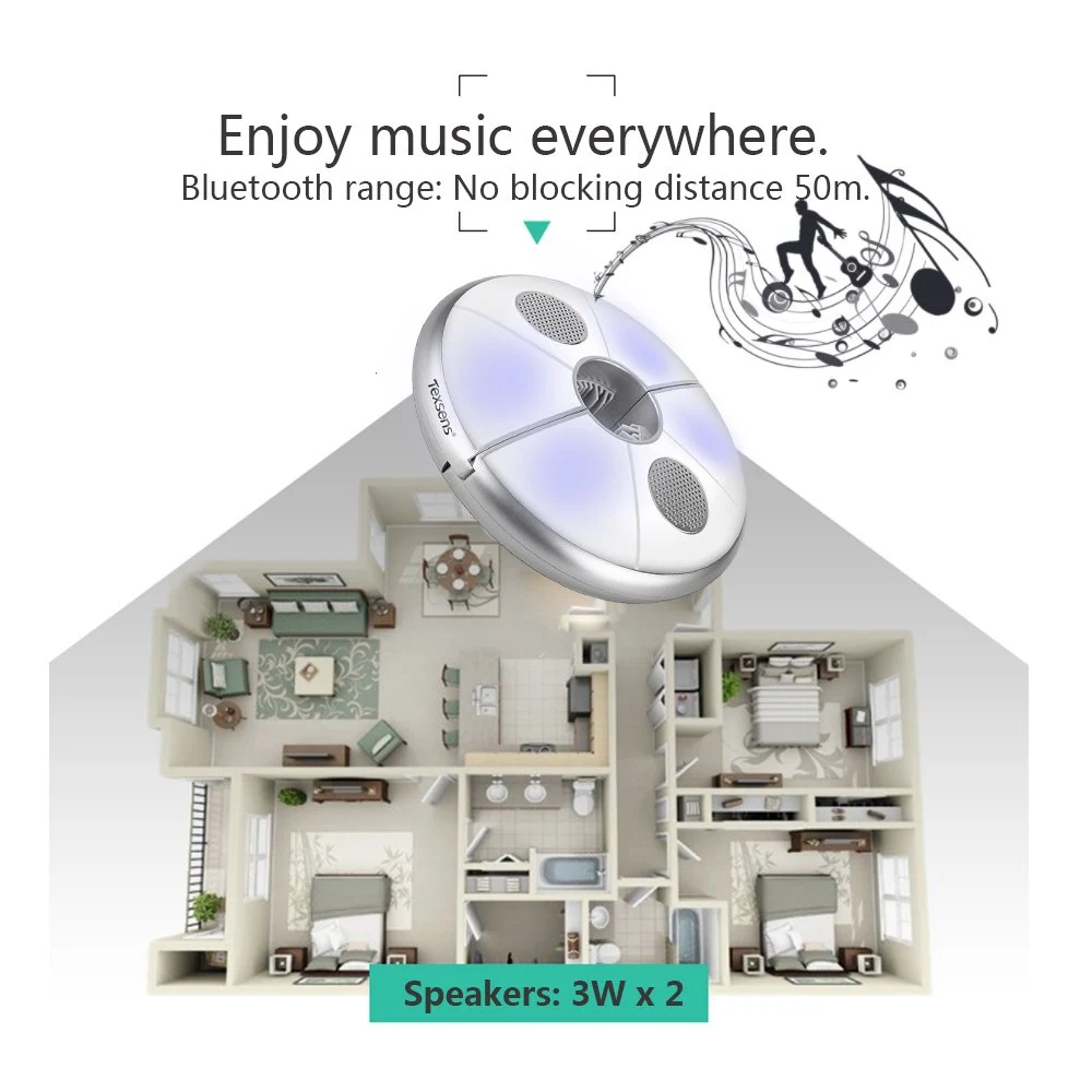 Садовый зонт с зарядкой по USB лампа Bluetooth и динамиком меняющая цвет украшение для