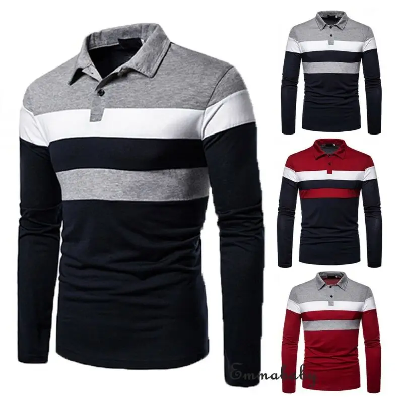 TOLOER ropa de moda Jersey nuevo hombres otoño cálido manga larga de corte Slim giro-abajo Collar de Fitness ropa de entrenamiento ropa de suéter