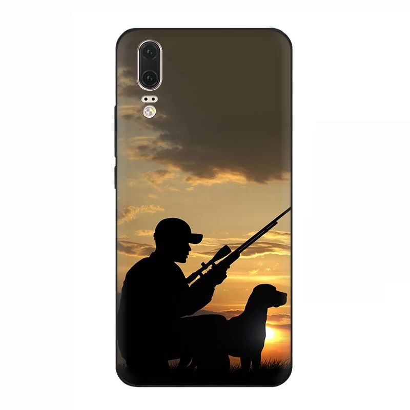 B7 EWAU Охотник Собака Охота силиконовый телефон чехол для Huawei P8 P9 P10 P20 P30 Lite Mini Pro P Smart Z Plus - Цвет: B7