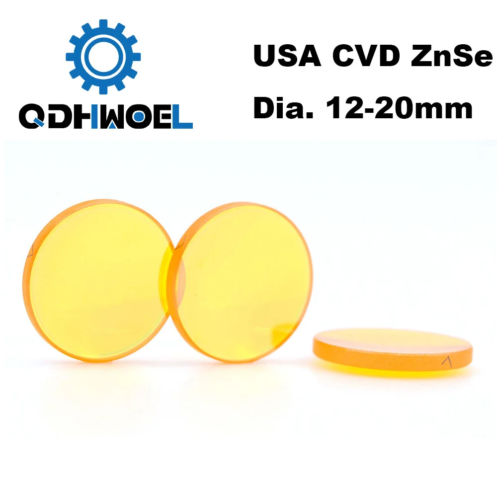 США CVD ZnSe Co2 лазерный объектив диаметром 12 15 18 19 05 20 FL 38 1 50 8 63 5 76 2 101 6 127 мм фокус для