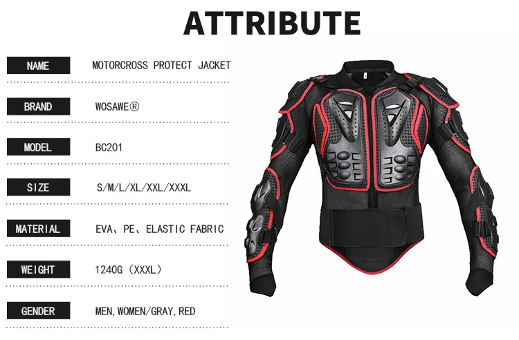 WOSAWE, Спортивная броня для мотокросса, мужская, сетчатый рукав, мото ветровка, Защита спины, защитное снаряжение, мотоциклетная Защита тела