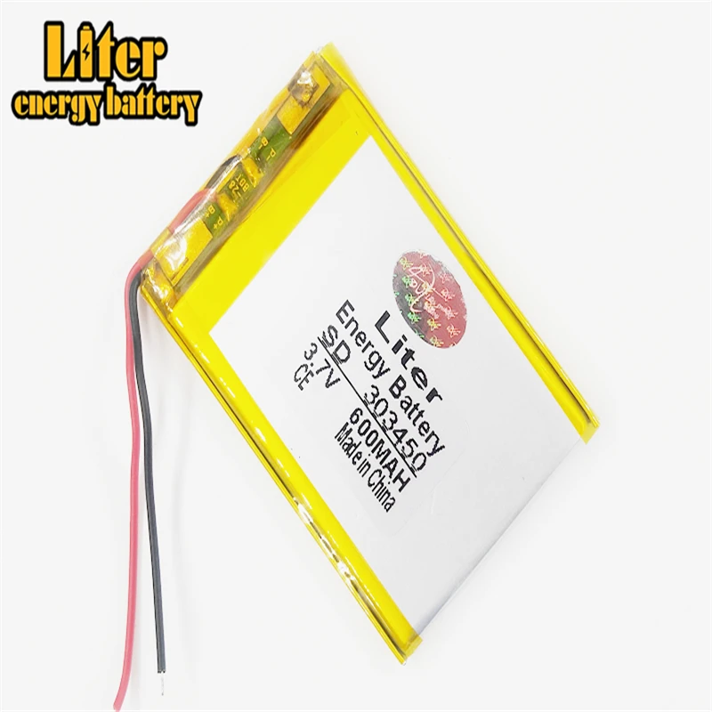 Литий ионный полимерный аккумулятор 3 7 В 600 мАч 303450 303550 для dvr GPS mp3 mp4 сотового