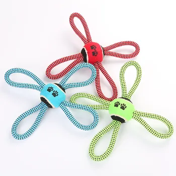 

Pet Toy mian sheng dai Tennis Interactive Discipline Cotton Rope Toy Dog Dog Toy