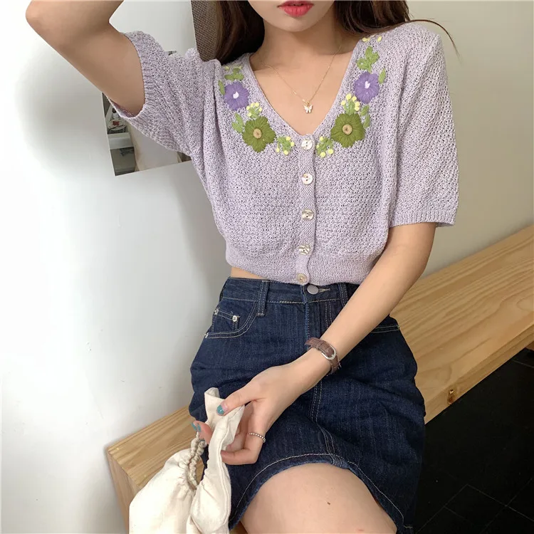 -sleeved Top INS Fashion South Korea 2020 Summer