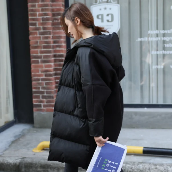 Пальто большого размера Manteau Femme зимняя куртка женская стеганая куртка с капюшоном хлопковая длинная куртка женские парки Пальто AQ891