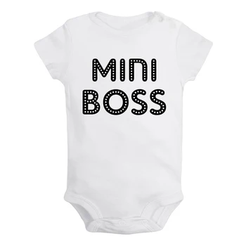 

Mini Boss Ctrl+c Boss Baby Newborn Baby Girl Boys Clothes Short Sleeve Romper Jumpsuit Outfits 100% Cotton Christmas Gift