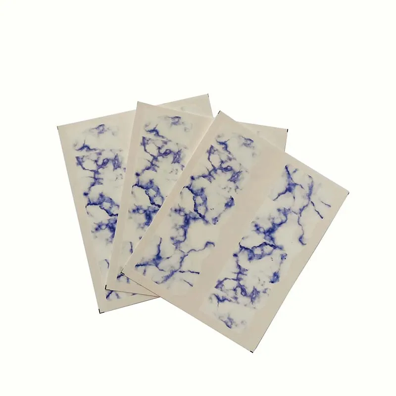 

Blue colour Nail Transfer Water Foils Gradient Marble Nail Art Sticker Fashion Full Cover Image Decals C33