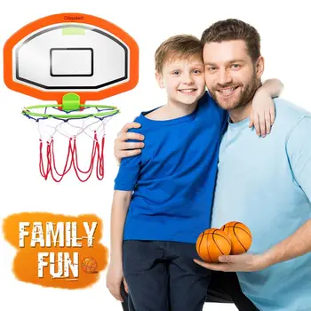 

Kids Basketball Hoop Set Household Playing Cartoon Basketball Wall Mounted Mini Ball Hoop With Net Educational Kids Indoor Toy