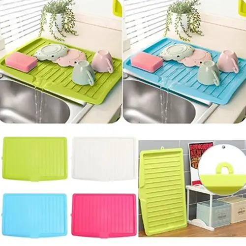 

Plastic Holder Large Dish Drainer Sink Drying Rack Washing Display Sorting Tray Drying Rack Worktop Storage Rack Organizer