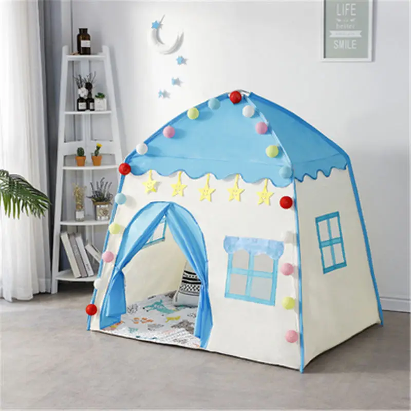 Children's Tent Indoor Outdoor Games Garden Tipi Princess Castle Folding Cubby Toys Tents  Enfant Room House Teepee Playhouse