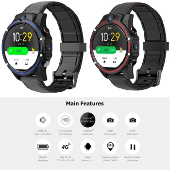 

Original Kospet Vision 3GB 32GB Smart Watch 5.0MP Dual Camera 800mAh 1.6inch IPS Bluetooth Android Watch Support For Android IOS