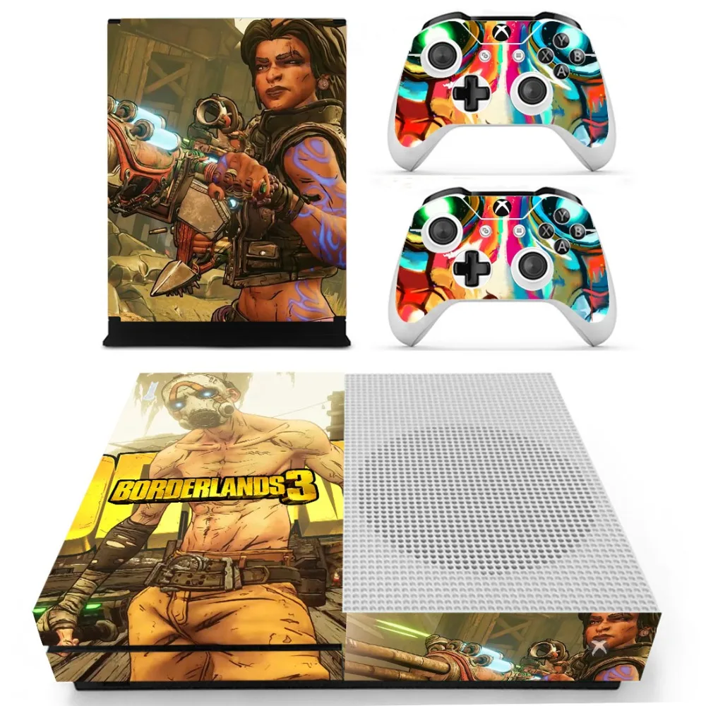 Игра Borderlands 3 кожи Стикеры наклейка для Xbox One S консоль и контроллеры для Xbox One тонкий кожи Стикеры s винил