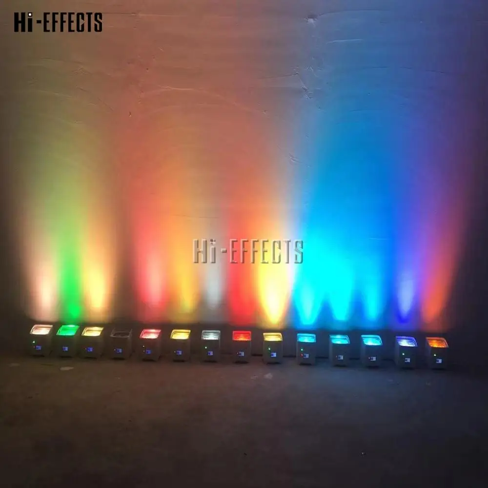 4X18w батарея Par Светильник Wifi DMX беспроводной контроль светодиодный s RGBWA UV 6in1 DJ