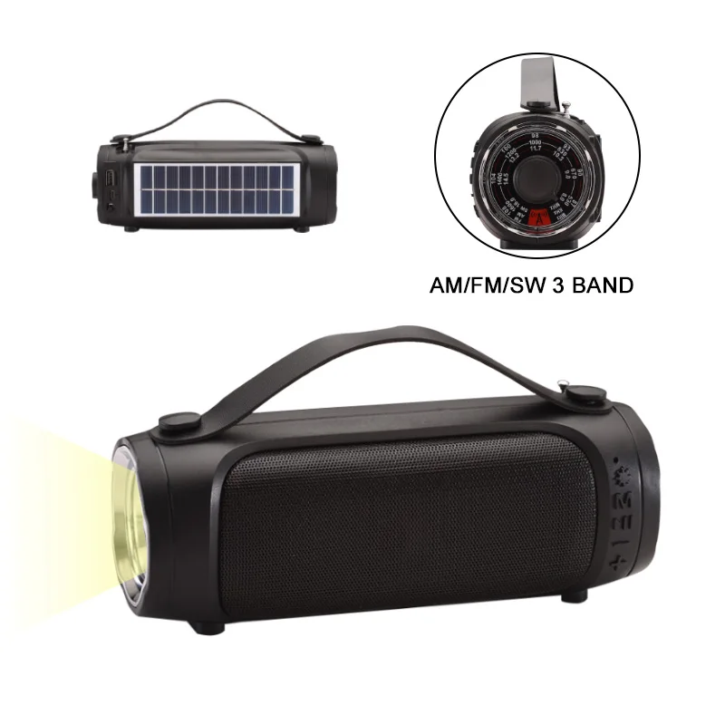 NNS NS-S9 Bluetooth динамик AM/FM/SW радио портативный открытый mp3-плеер с 1 Вт солнечная