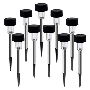 

10pcs Solar Powered Garden Stake Lights Outdoor Waterproof Patio Lawn LED Lawn Pathway Lights Decoration