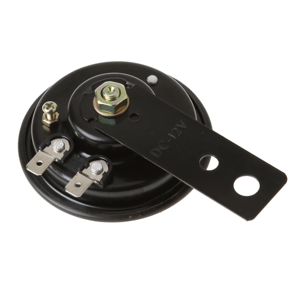 Motorcycle Scooter Bike Bicycle DC12V/1.5A 110dB Trumpet Electric Horn Black