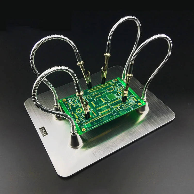 Плата для ремонта мобильного телефона, держатель для печатной платы, рабочая станция, платформа для фиксации с 4 металлическими гибкими рычагами, печатная плата, держатель для ремонта пайки