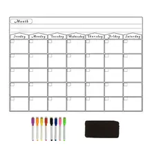 Магнитная доска Restickable ежемесячный календарь доска наклейка для чартинга ежемесячные встречи семья офис организации ча