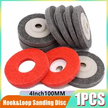 Disque de polissage en Fiber de Nylon, 9P, dureté 100mm, pour meuleuse d'angle, rond, 1 pièce