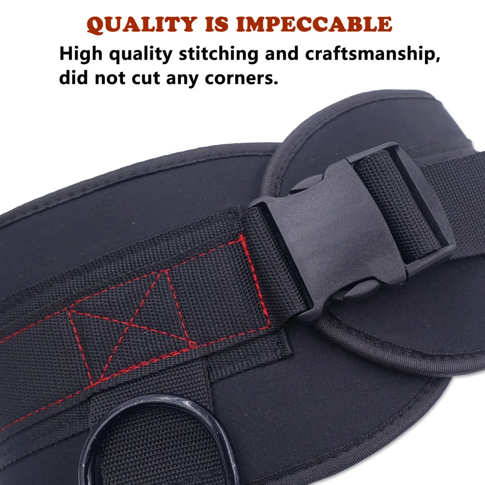 Gym Weight lifting Belt  with Chain Weights for Crossfit Kettlebell Workout Bodybuilding Pull Up Comfortable Waist Dip Belt 2