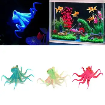 

Aquarium Modeling Night Fluorescent Simulation Octopus Artificial Suction Cup Fish Tank Decoration Gift