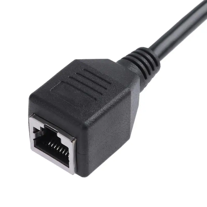 RJ45 папа 2 Женский адаптер конвертер Ethernet LAN Сетевой разъем удлинитель сплиттер