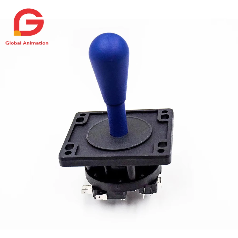 DIY Arcade HAPP Style Precision Joystick 2Pin Switchable 4/8 way Operation, With Multi color Elliptical Handle for Game Machine
