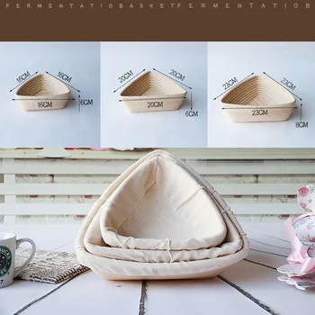 

Triangular Rattan Bread Banneton Bread Proofing Basket Sourdough Proving Bread Rising Baskets J2Y