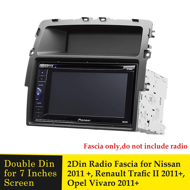2DIN радиоприемник Facia DVD панель адаптер стерео комплект приборной панели для Nissan