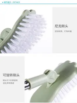 

Adjustable floor brush hair pet brush carpet cleaner sweeping machine washing floor mop floor telescopic window cleaner