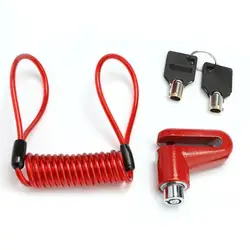 Candado de Scooter frenos de disco de bloqueo de Scooter eléctrico con cable de freno de disco de seguridad Anti robo de bloqueo