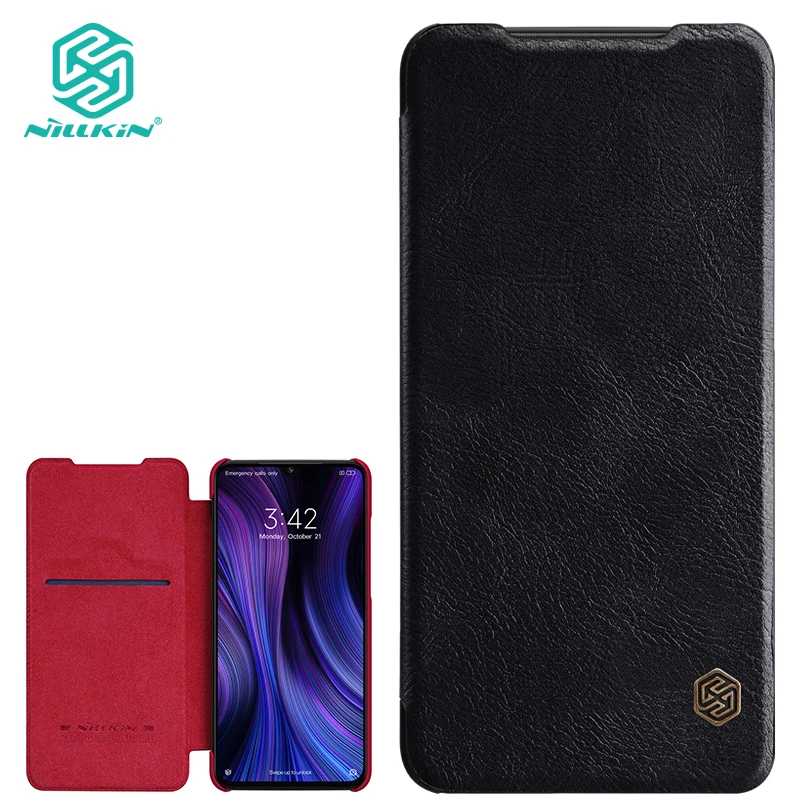 Кожаный чехол Nillkin для Xiaomi Mi 9 Pro 5G чехлы телефонов серии Qin Роскошный | Мобильные