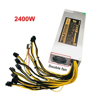 

Mining Rig Power Supply 2400W 6PIN*10 ATX 12V 199A Antminer S9 S7 L3 WhatsMiner M3 ETH BTC LTC DASH Miner PSU F