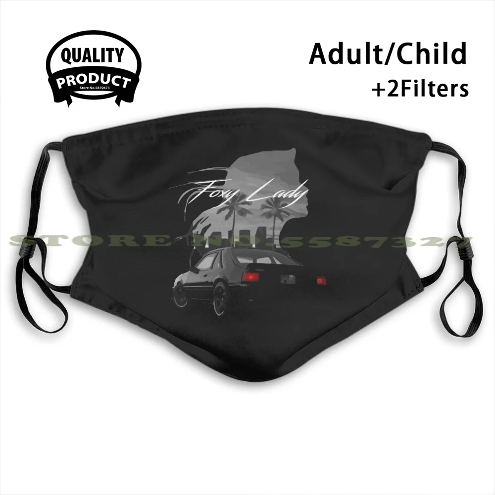 Ford Mustang Fox Body Foxy Lady Summer Hot Sale Print Diy Masks Retro Car Foxbody 5 0 Mudtsng Gt Saleen Stang Classic | Аксессуары для