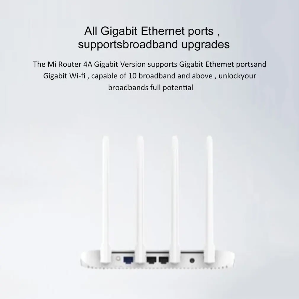 Глобальная версия Xiaomi Mi 4А маршрутизатор Gigabit edition 2,4 ГГц+ 5 ГГц WiFi 16 Мб rom+ 128 Мб DDR3 с высоким коэффициентом усиления 4 антенна с управлением через приложение cv6