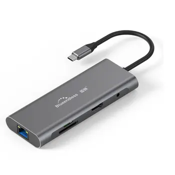 

Expansion Card Nine-in-one Type-c Expansion Dock Hdmi Hd 4k Usb Hub Multi-function Converter Notebook Docking Station