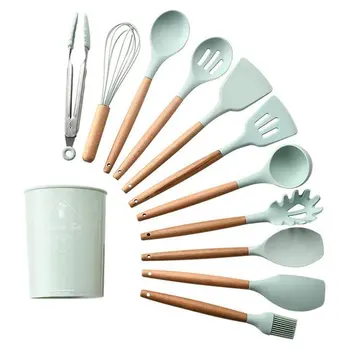 

Non-stick Silicone Kitchenware Green Cooking Tools Suitred Daily Life Supplies Health Personal Care Products Mutiple