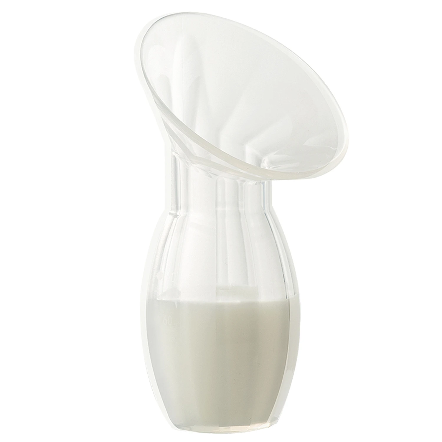 NCVI Silicone Manual Breast Pump 4oz Reast Milk Pump with Powerful Suction,Manual Milk Saver Nursing