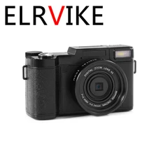 Digital-Cameras Professional ELRVIKE Half-Dslr Telephoto 24MP HD with 4X Fisheye 