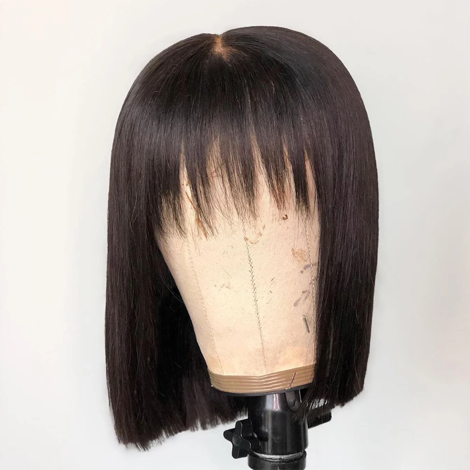 Lace front closure with bangs Clearance