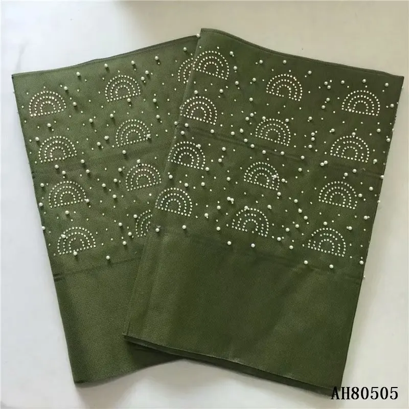 Дизайн моды в нигерийском стиле ASO OKE геле с вышивкой бисером камнями высокого качественные шарфы ткань для вечерние 2 шт./лот
