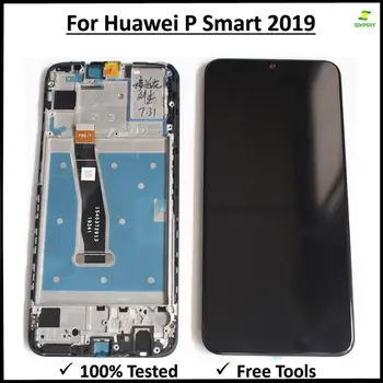 

LCD Frame For Huawei P Smart 2019 LCD Display Touch Screen Digitizer Assembly+ Repair tool 6.21”For HUAWEI P Smart 2019 LCD