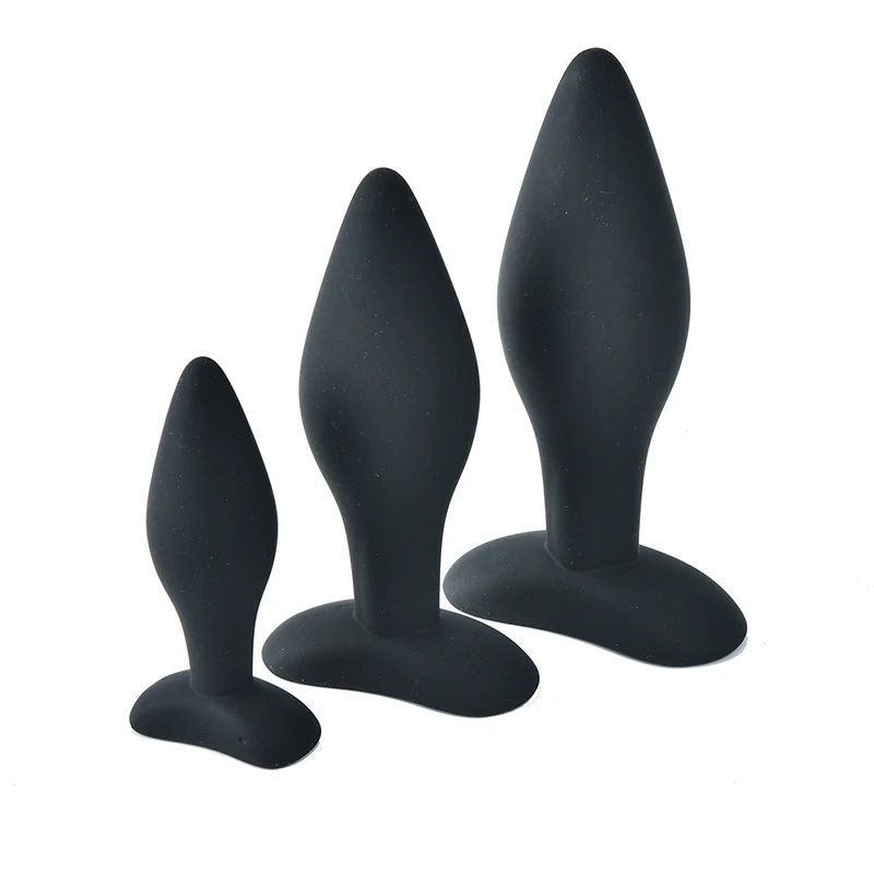 90/122/139CM Sexy Black Silicone Anal Plug Massage Adult Sex Toys For Women Man Gay But Set Butt Plugs Products | Красота и здоровье