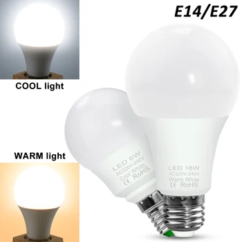 Led E27 Gloeilampen E 14 Led Lamp 2835 3W 6W 9W 12W 15W 18W 20W Bombillos Led Spotlight Tafellamp Lampen Licht Woondecoratie