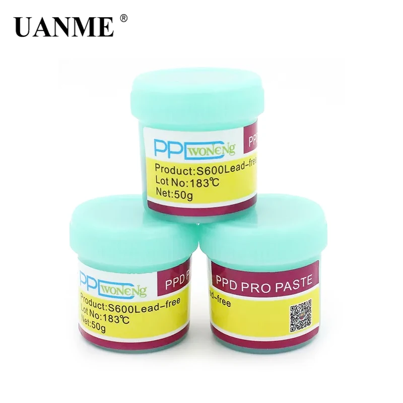 UANME PPD Best Melting Point 138 / 183 degrees Lead-free low temperature solder paste for A8 A9 A10 A11 CHIP Special tin pulp panoramic welding helmet