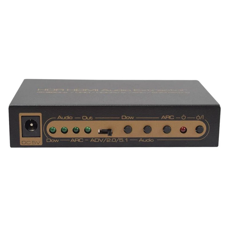 4K@ 60Hz HDR HDMI аудио экстрактор HDMI переключатель 3D один оптический коаксиальный HDCP2.2 LR ARC аудио EDID Настройка для PS3 HDTV DVD STB EU Pl