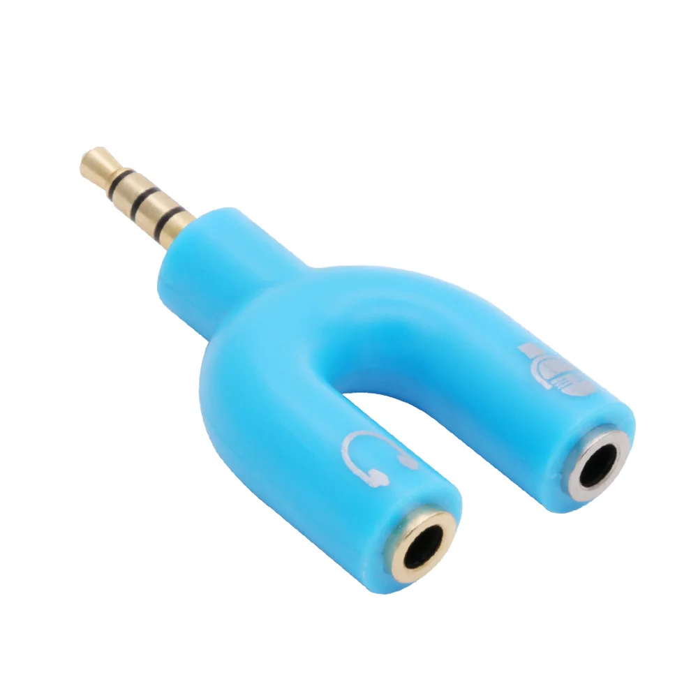 1 шт. поворотный 2 в переходник для наушников 3 5 мм|Соединители| |